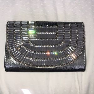 Crystal & Rhinestone Art Deco Evening Clutch